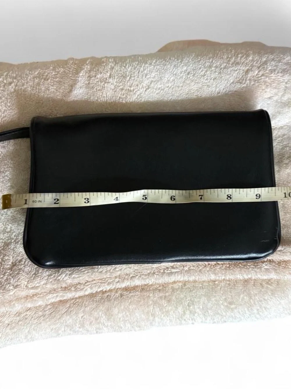 Classic Black Leather Women's Clutch
